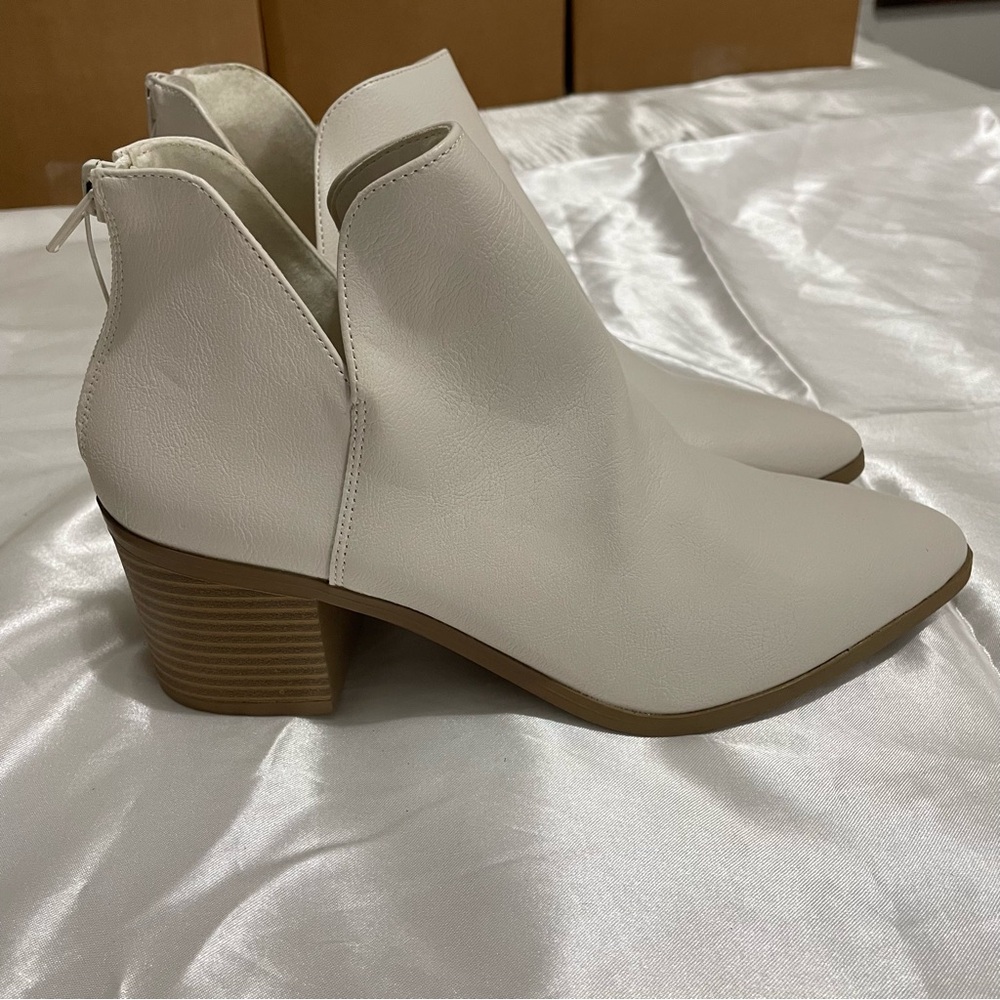 White booties